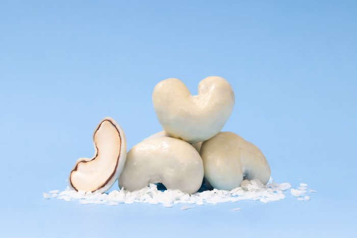 Coconut Flaked White Chocolate Cashews photo