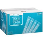 Image 1 - MM Giant Plastic Straws - 1 Box/300 Straws photo