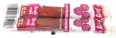 Raspberry Fruit Leather Rolls