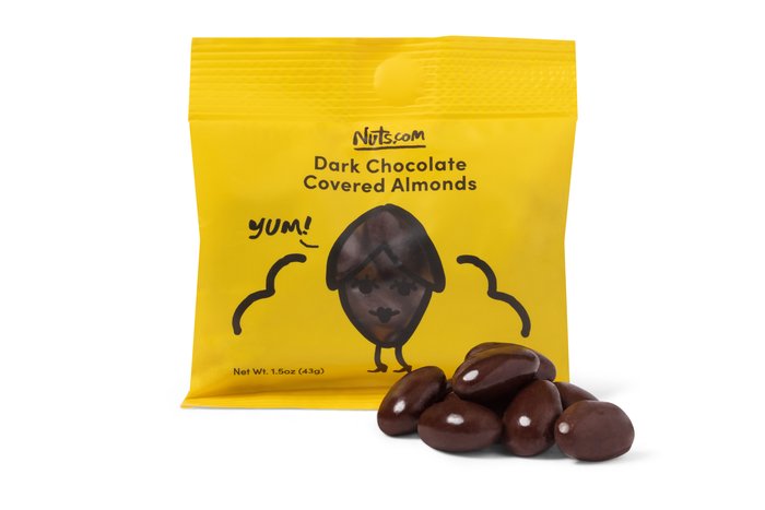 Dark Chocolate Covered Almonds - Single Serve photo