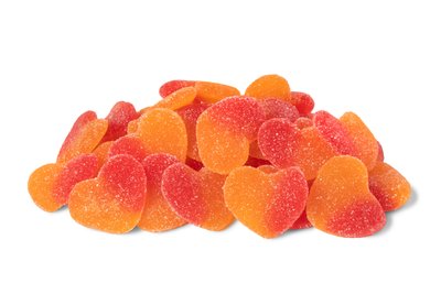 Gummi Peach Hearts