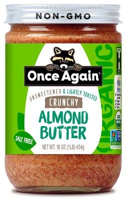 Organic Almond Butter (Lightly Toasted, Crunchy)